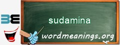 WordMeaning blackboard for sudamina